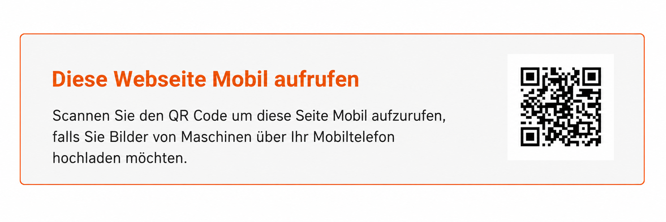 QR Code für Mobilseite von Maschinenankauf